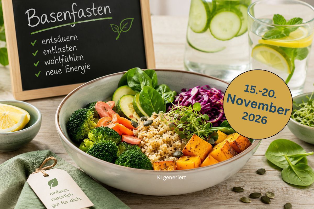 Teller mit basischem Essen
